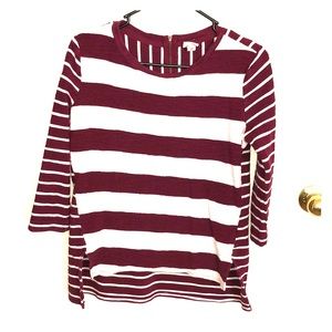 Mid Length Sleeve Burgundy Shirt